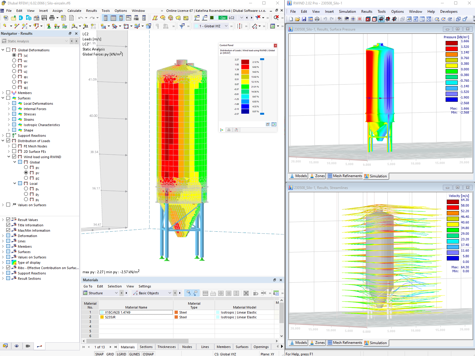 Interoperabilidade entre o RFEM 6 e o RWIND 2