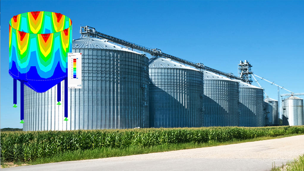 Software para o cálculo estrutural de silos e tanques de armazenamento