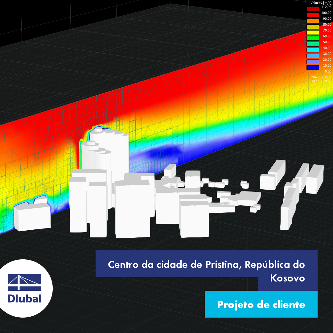 Centro da cidade de Pristina, República do Kosovo