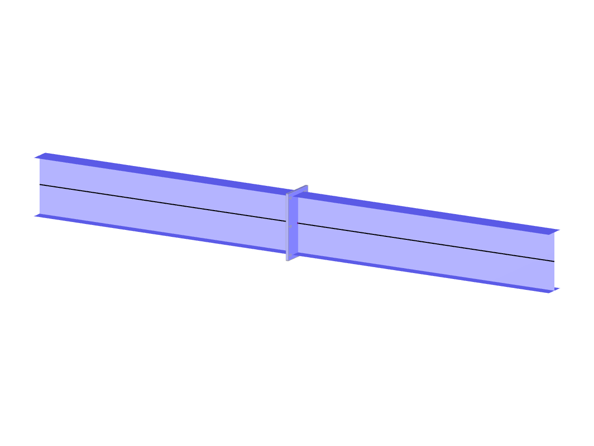 Modelo 004563 | Ligação de vigas de secção em I