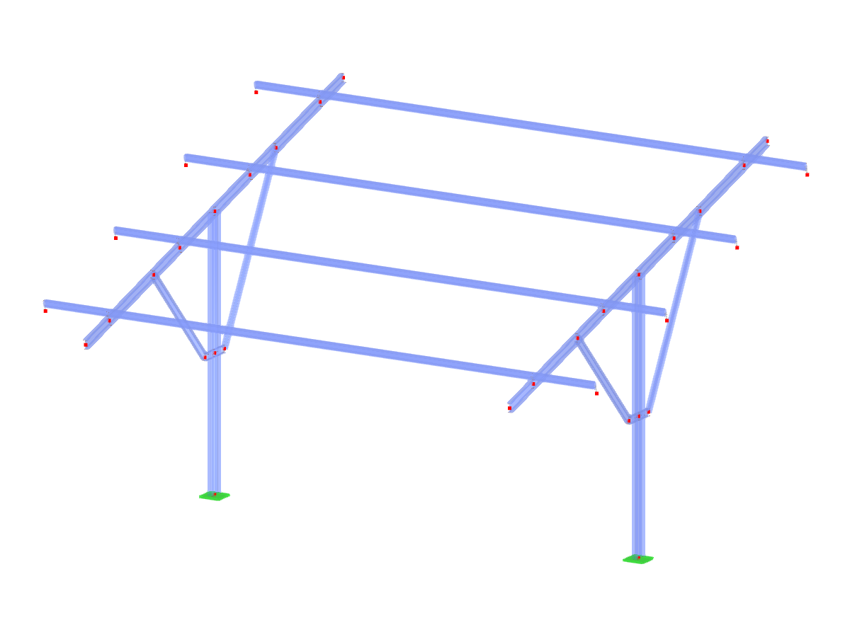 ID do modelo 3555 | PVS001 | Sistemas de prateleiras para painéis solares | Consola de fixação de poste individual