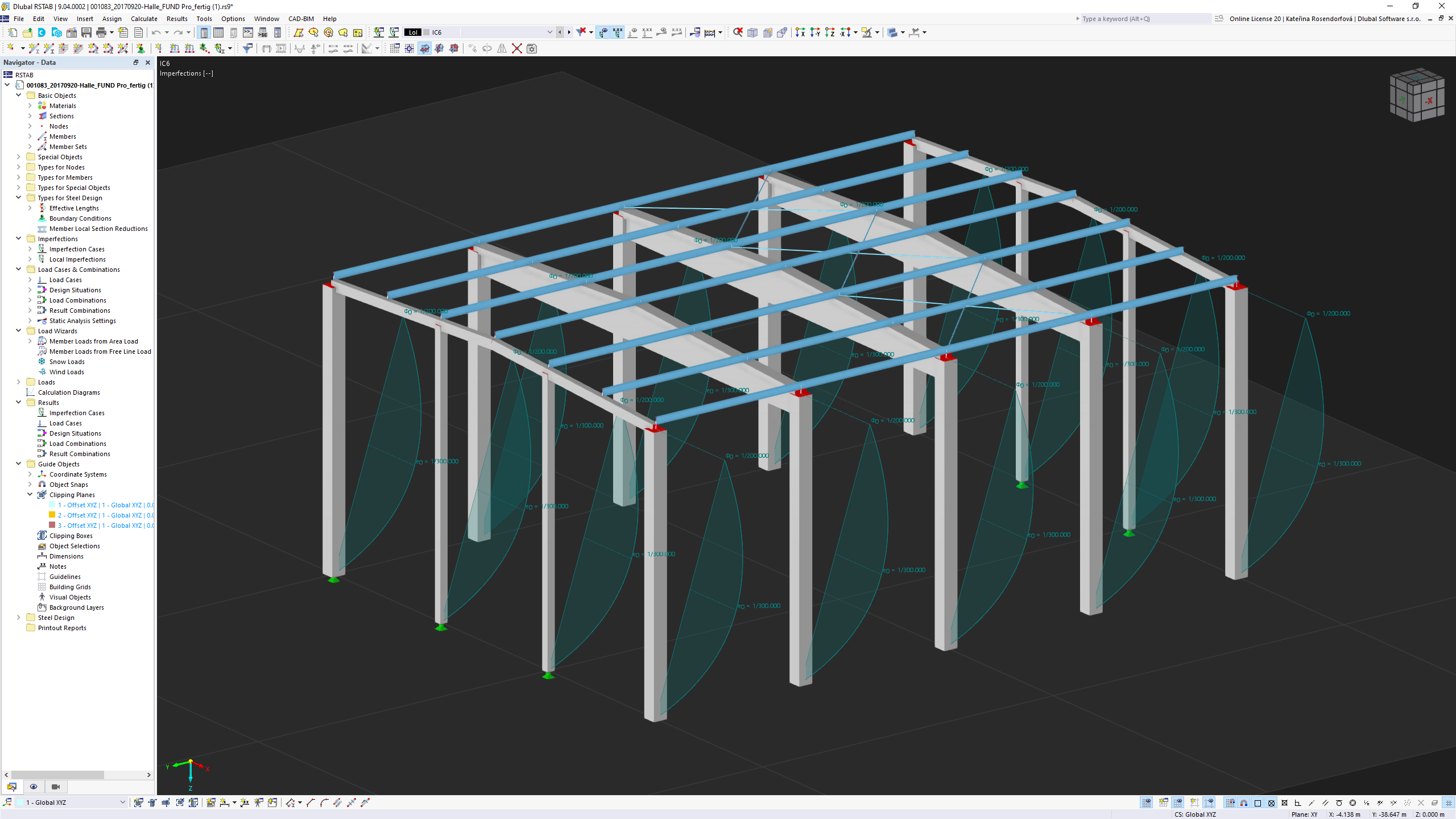 faixa C | Dimensionamento de betão para o RSTAB 9