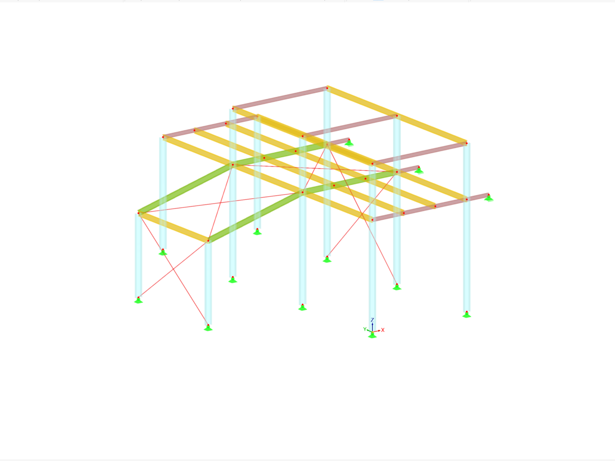 Modelo 004984 | Edifício de um andar em aço