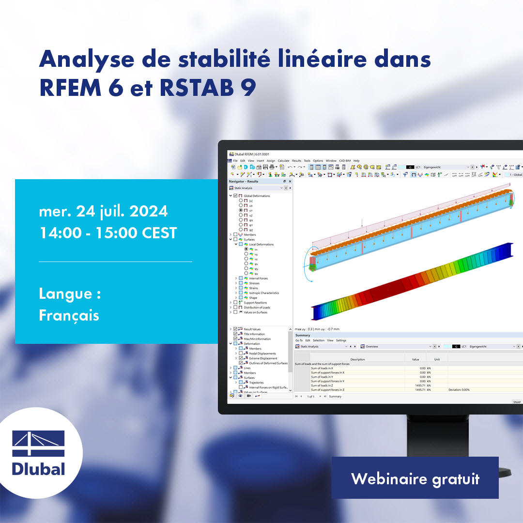 Análise de estabilidade linear no RFEM 6 e RSTAB 9