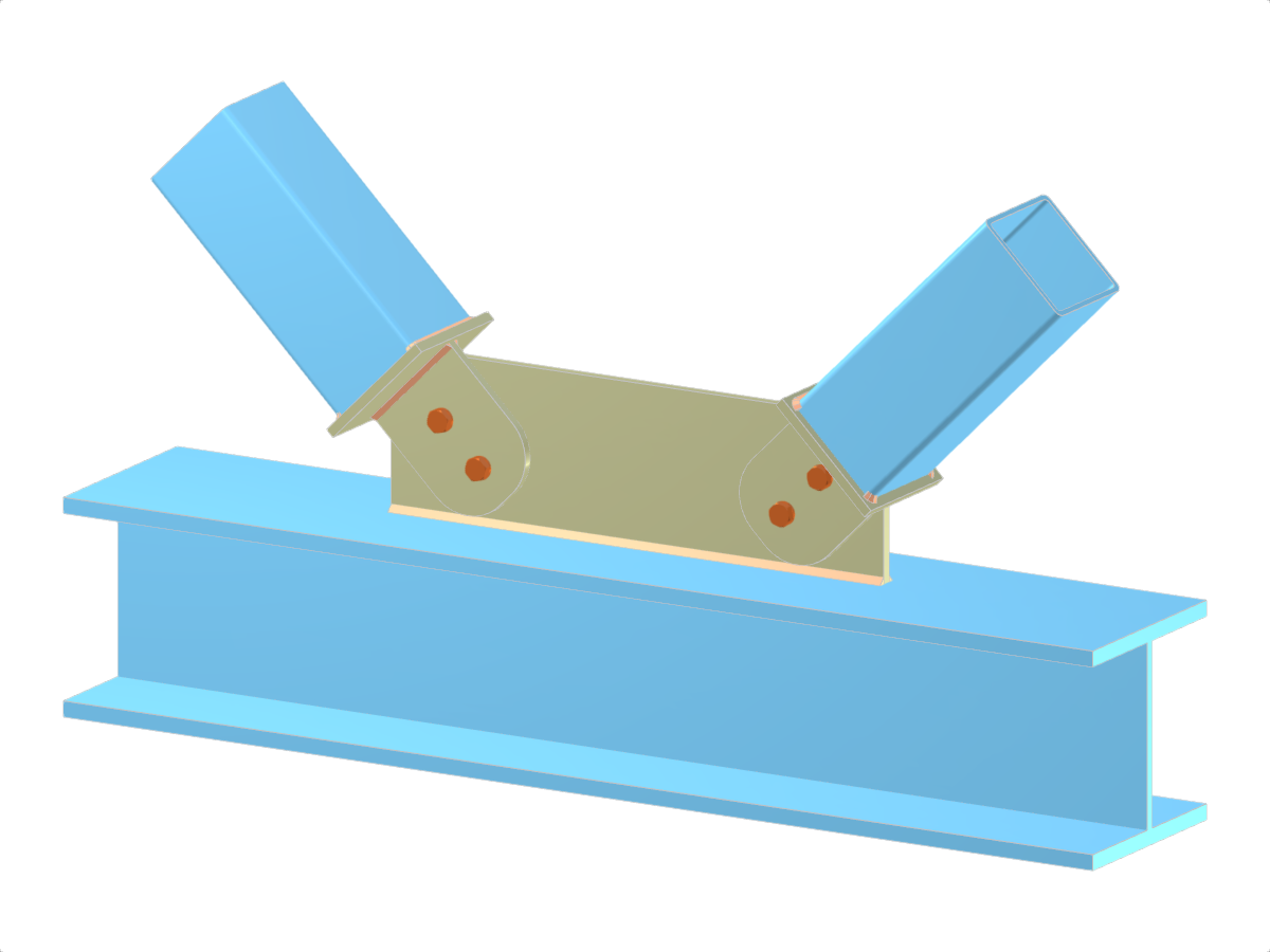 Modelo 005276 | Viga treliçada | Diagonais à corda