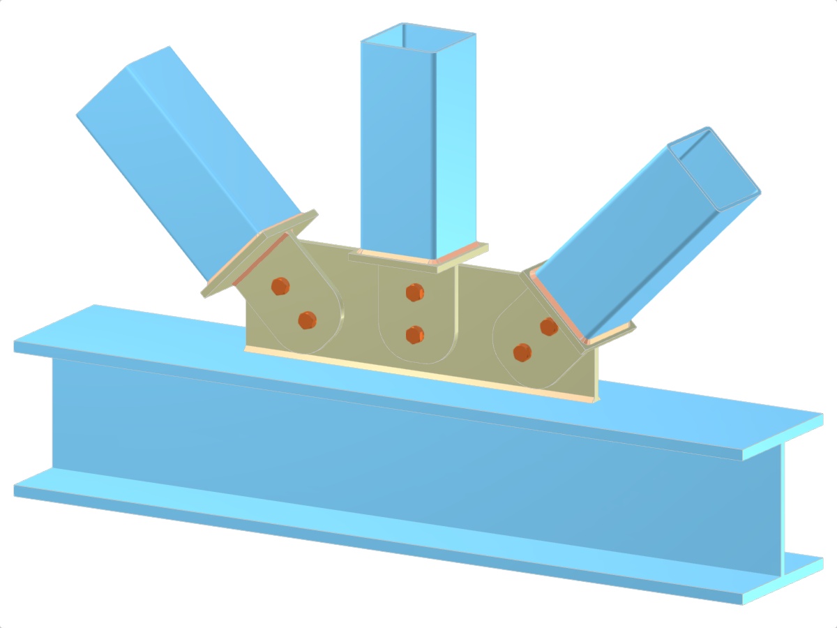 Modelo 005312 | Viga treliçada | Diagonais e vertical à corda