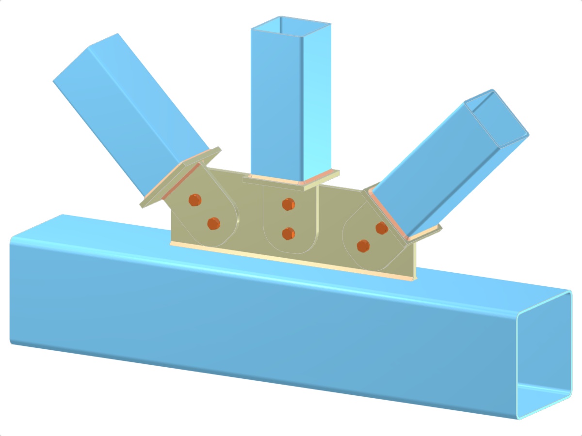 Modelo 005313 | Viga treliçada | Diagonais e vertical à corda