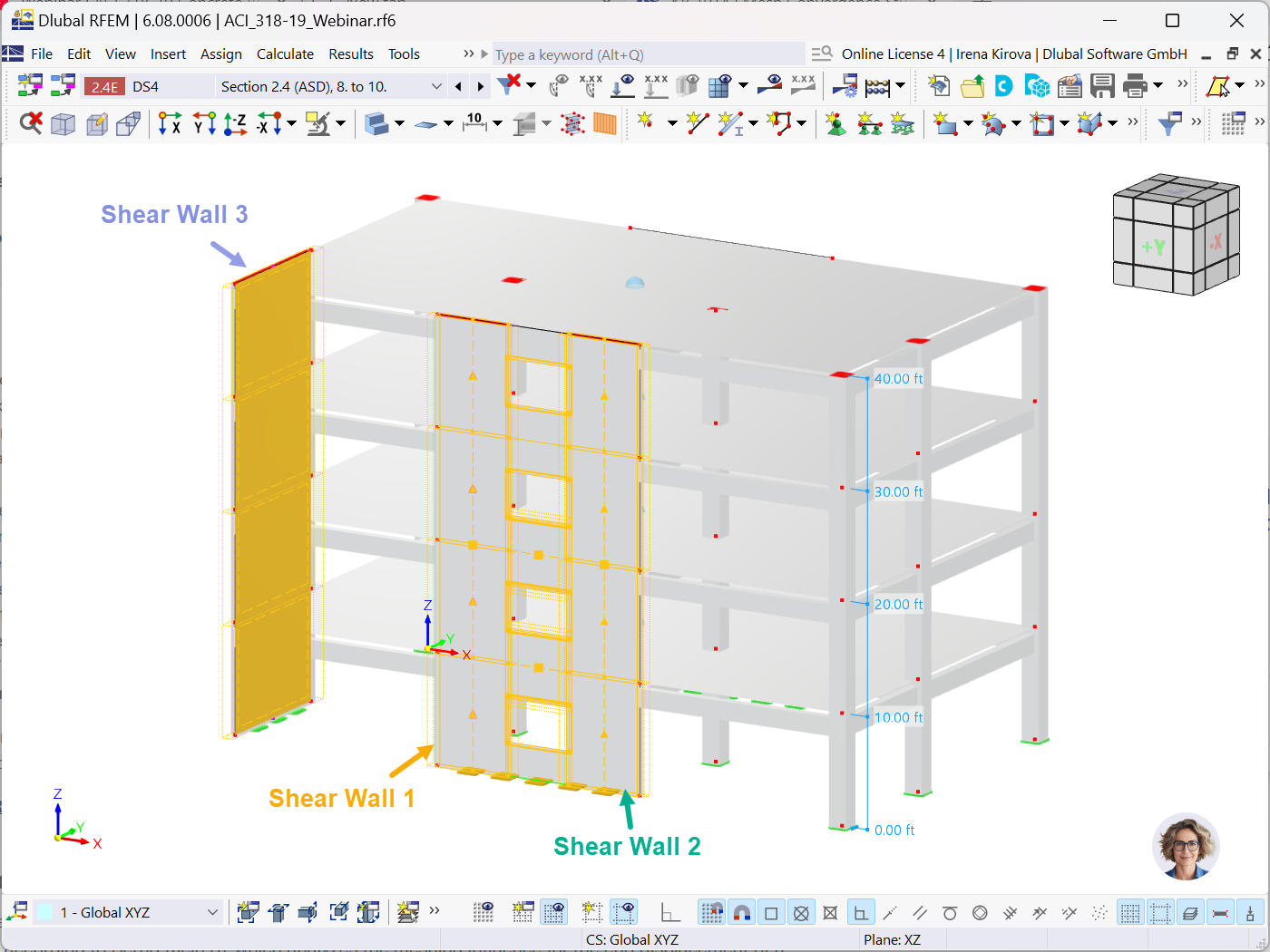 Dimensionamento de paredes portantes com soluções de software da Dlubal.