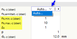 Determinação automática do número de varões na disposição de armadura | Visualização técnica de resultados