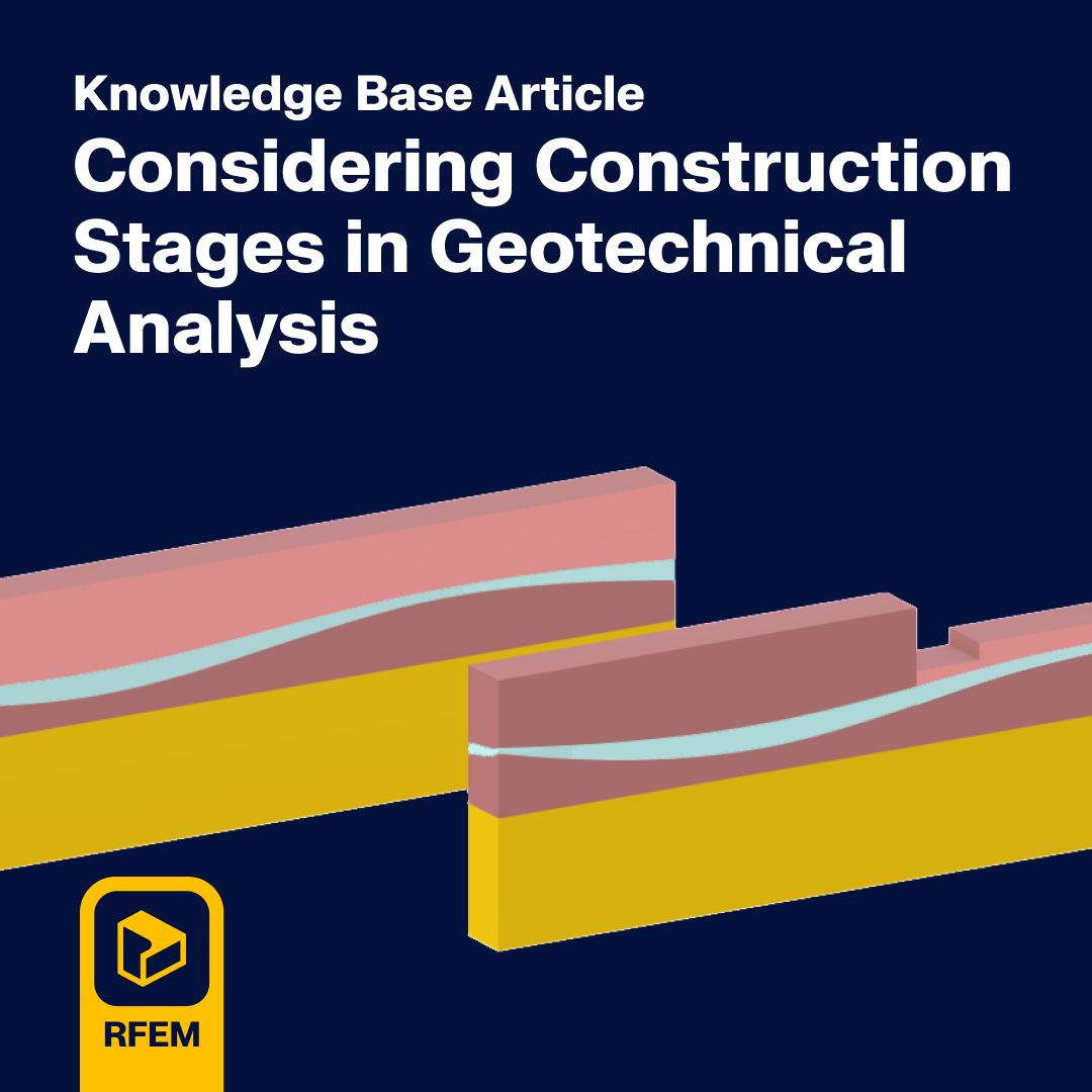 Vista geral das fases de construção | Informações de análise geotécnica