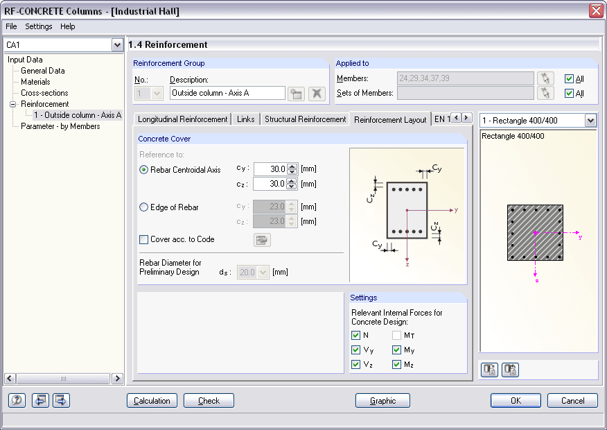 1.4 Bewehrungsanordnung