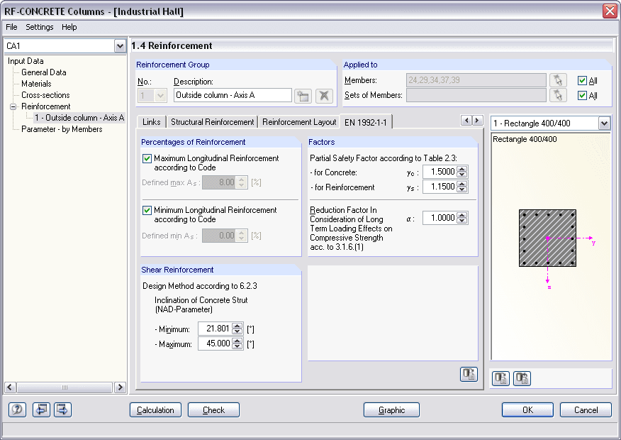 1.4 Standardspezifische Einstellungen