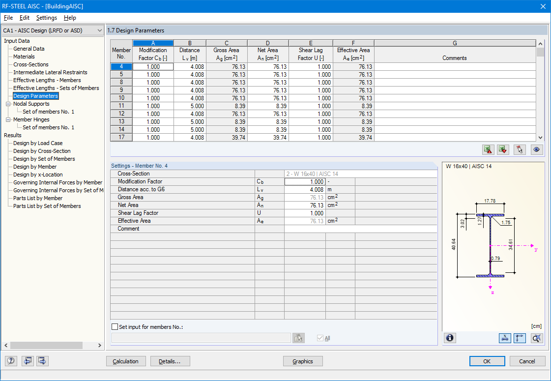 Bemessungsparameter