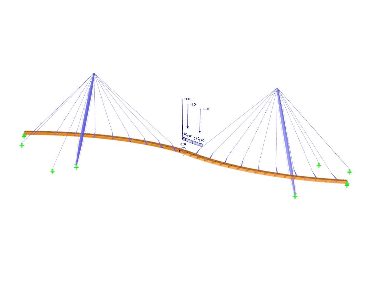 Дополнительный модуль RF-MOVE/RSMOVE для RFEM/RSTAB | Создание загружений для стержней из движущихся положений нагрузки