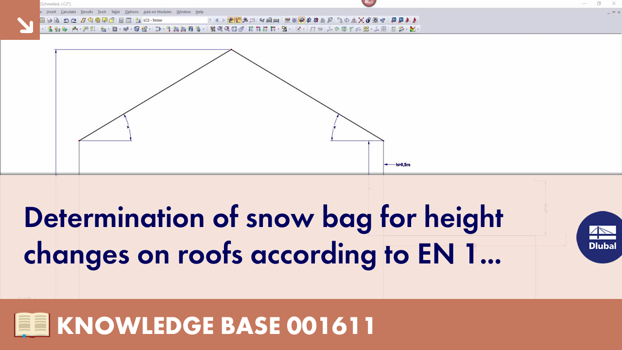 Erfassung des Schneesacks bei Höhensprüngen an Dächern nach EN 1991-1-3