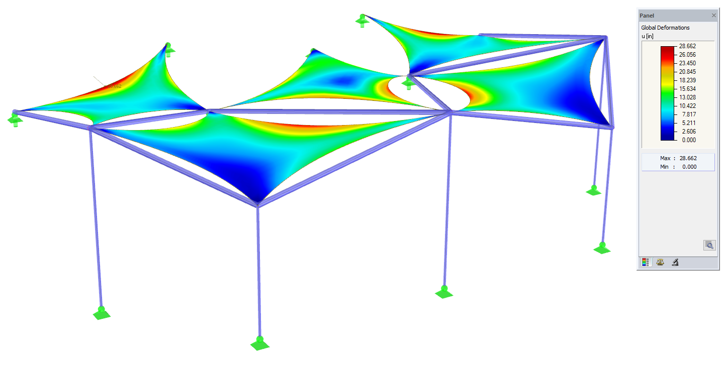 Tensile Membrane Structure Design in RFEM