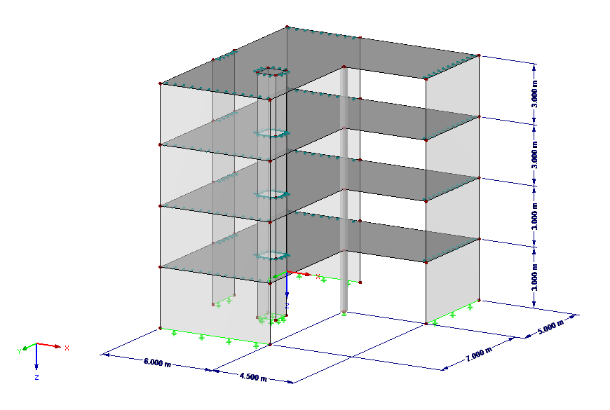 Модель конструкции в RFEM