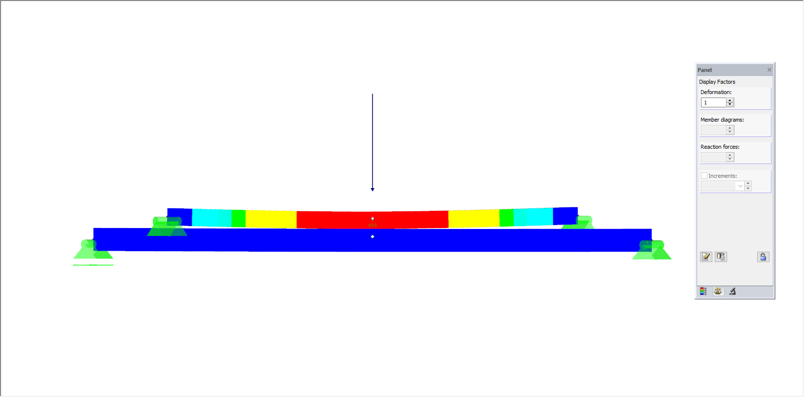 Definition des nichtlinearen Normalkraft-Gelenkes als Diagramm