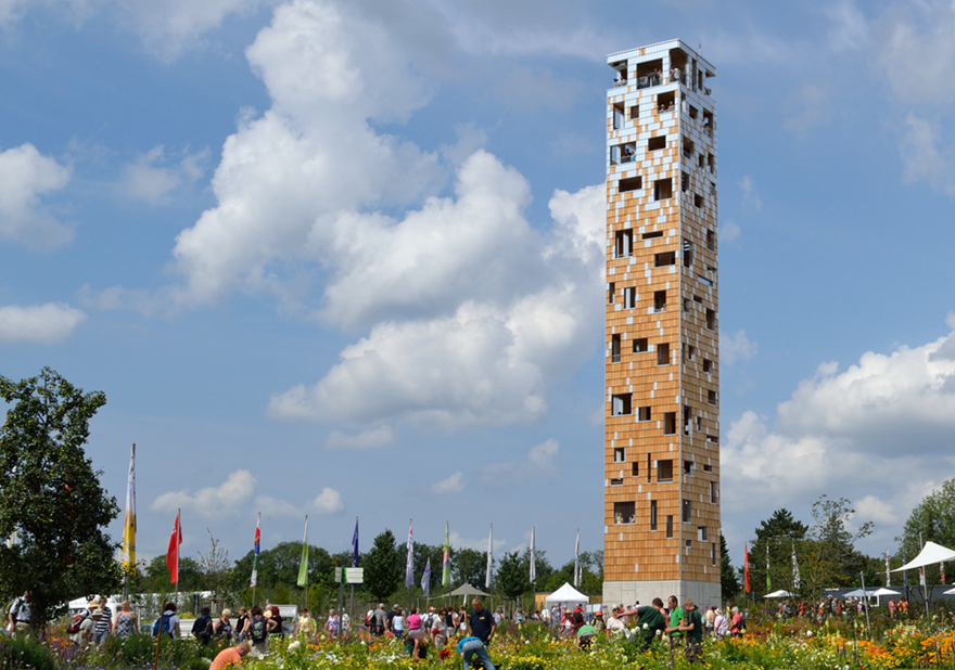 RFEM-Modell des Aussichtsturms „Himmelsstürmer“ in Schwäbisch Gmünd