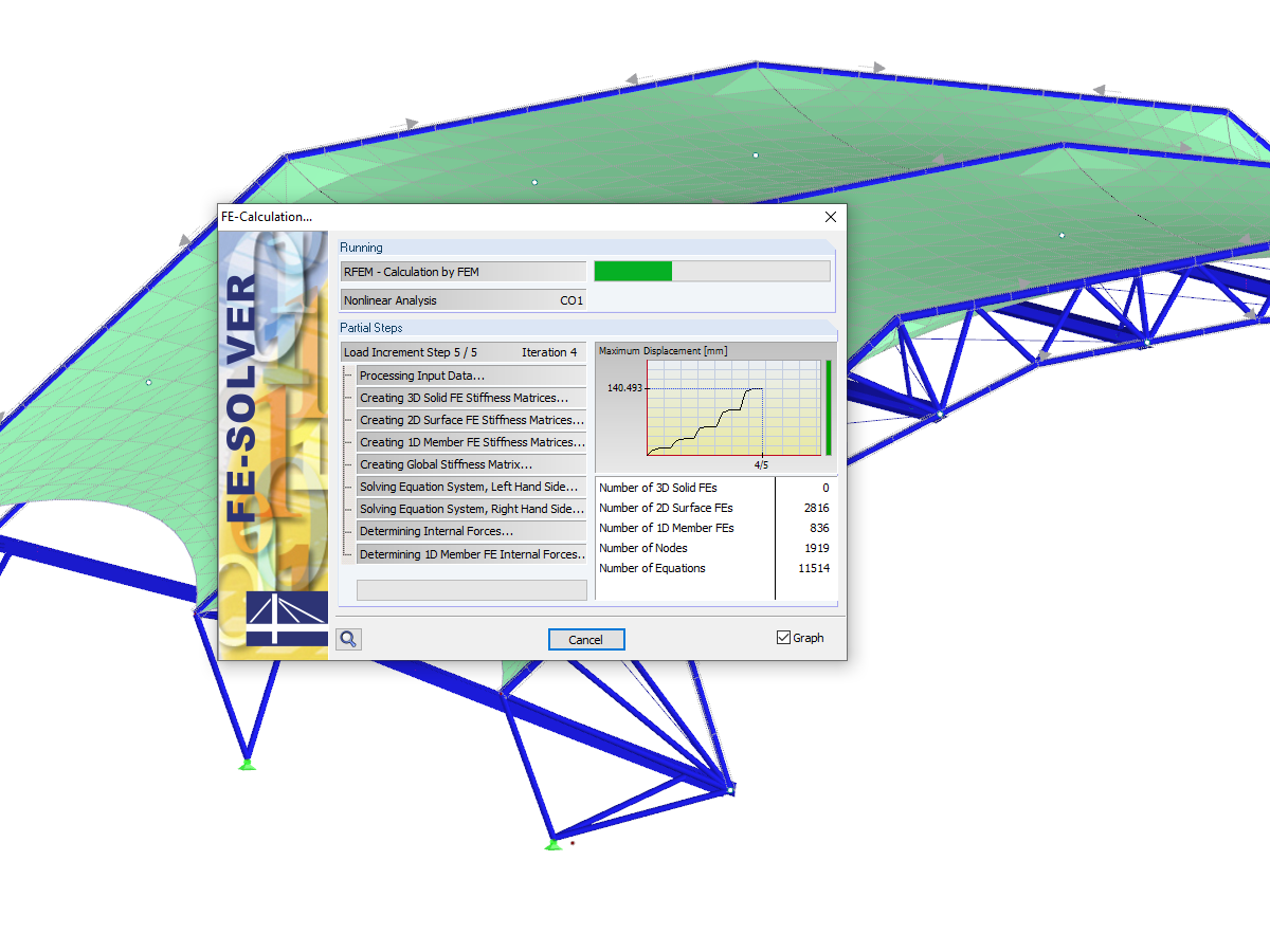 В программе RFEM было сокращено общее время расчета