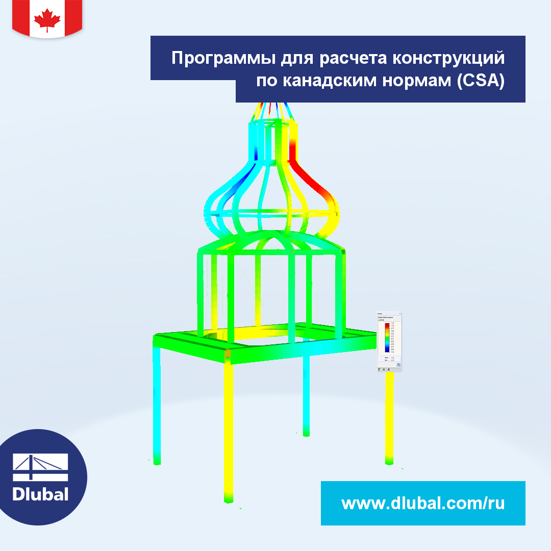 Программы для расчета конструкций \n по канадским нормам (CSA)