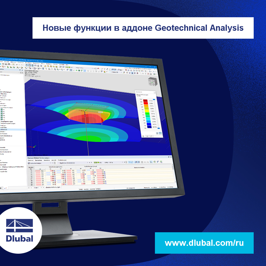 Neue Features im Add-On Geotechnische Analyse