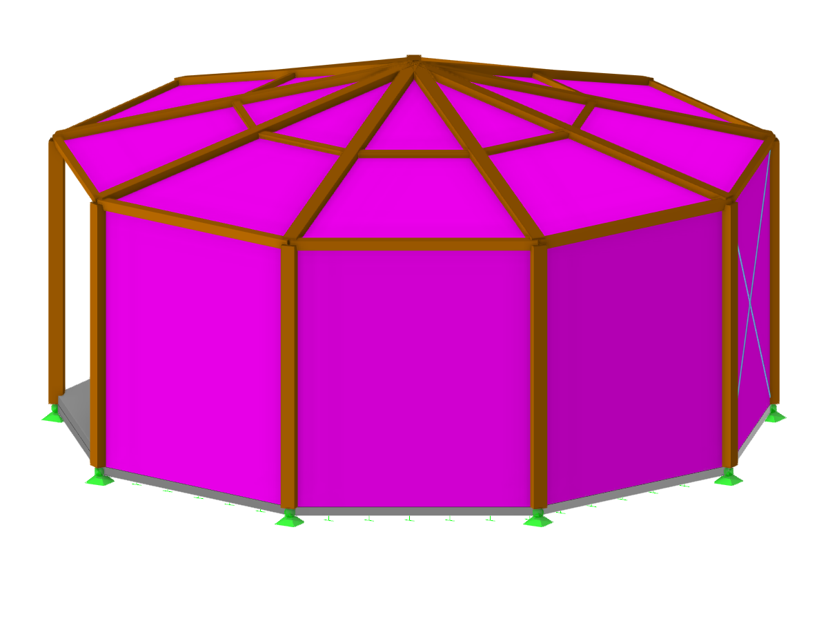 FAQ 005156 | Можно ли в программе RFEM 6 использовать поверхности, передающие нагрузку, для создания ветровых нагрузок в программе RWIND?