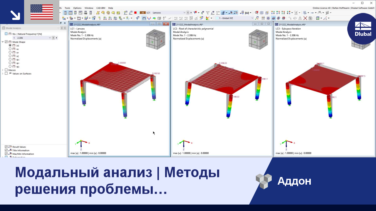 Модальный анализ | Методы решения задачи на собственные значения