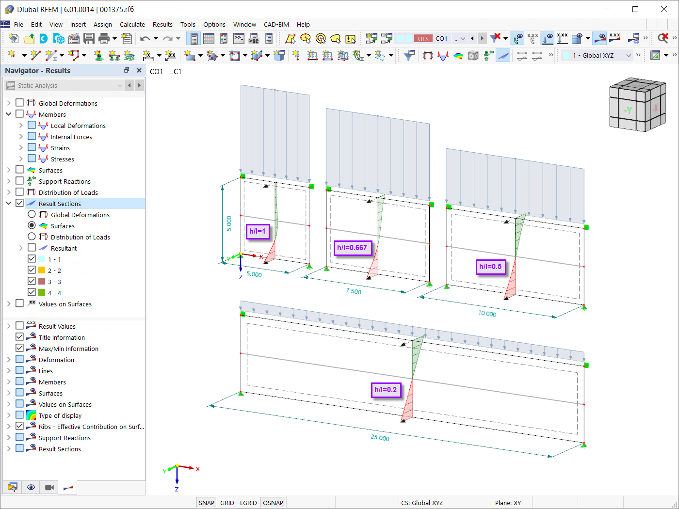 Расчёт балок-стенок в RFEM 6