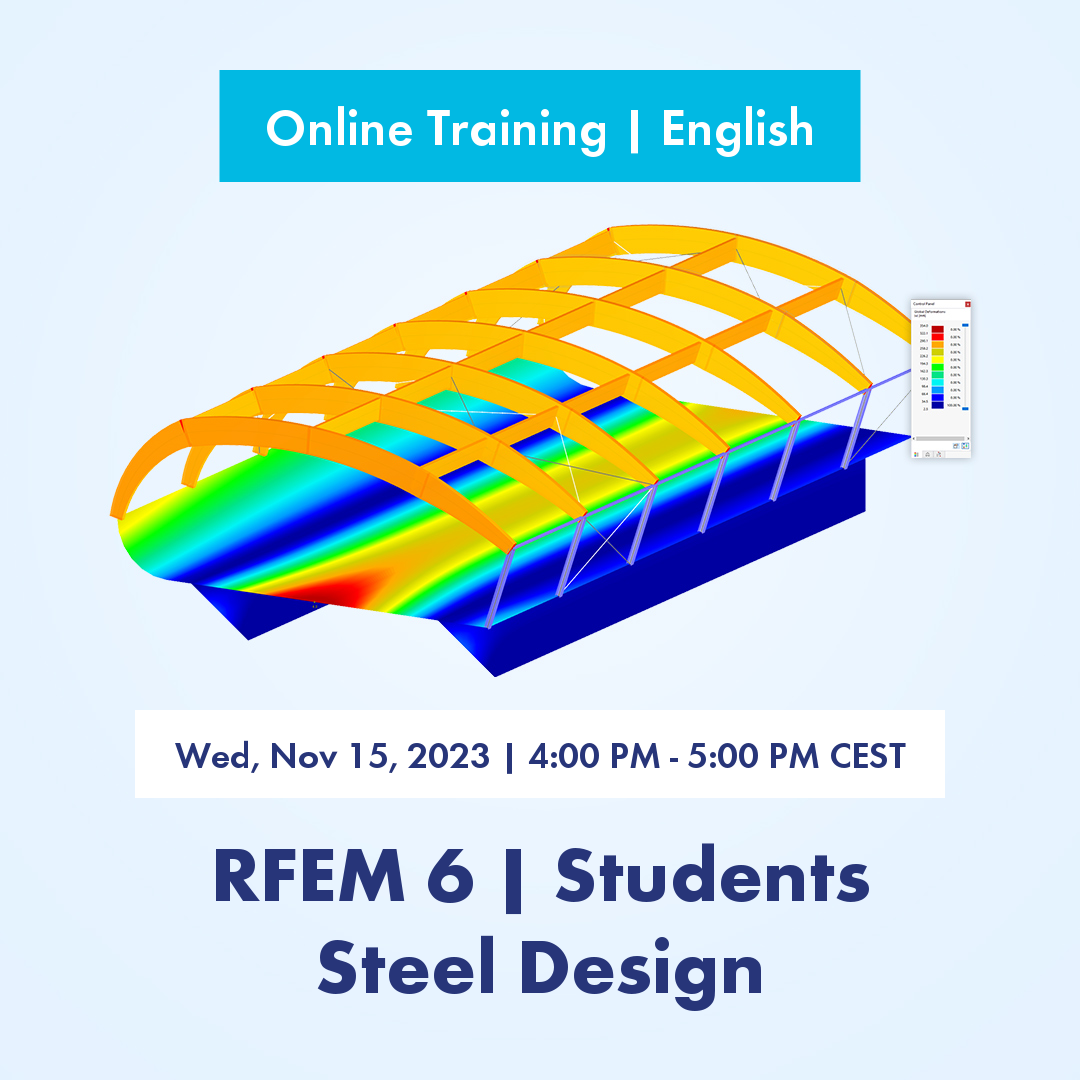 Приглашение на онлайн обучение | RFEM 6 | Студенты | Основы