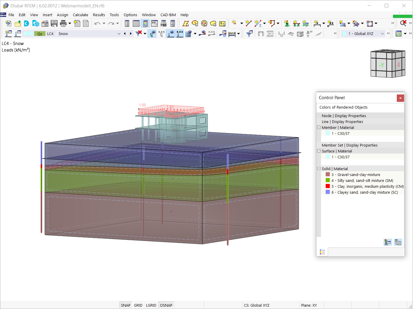 Геотехнический расчёт в RFEM 6