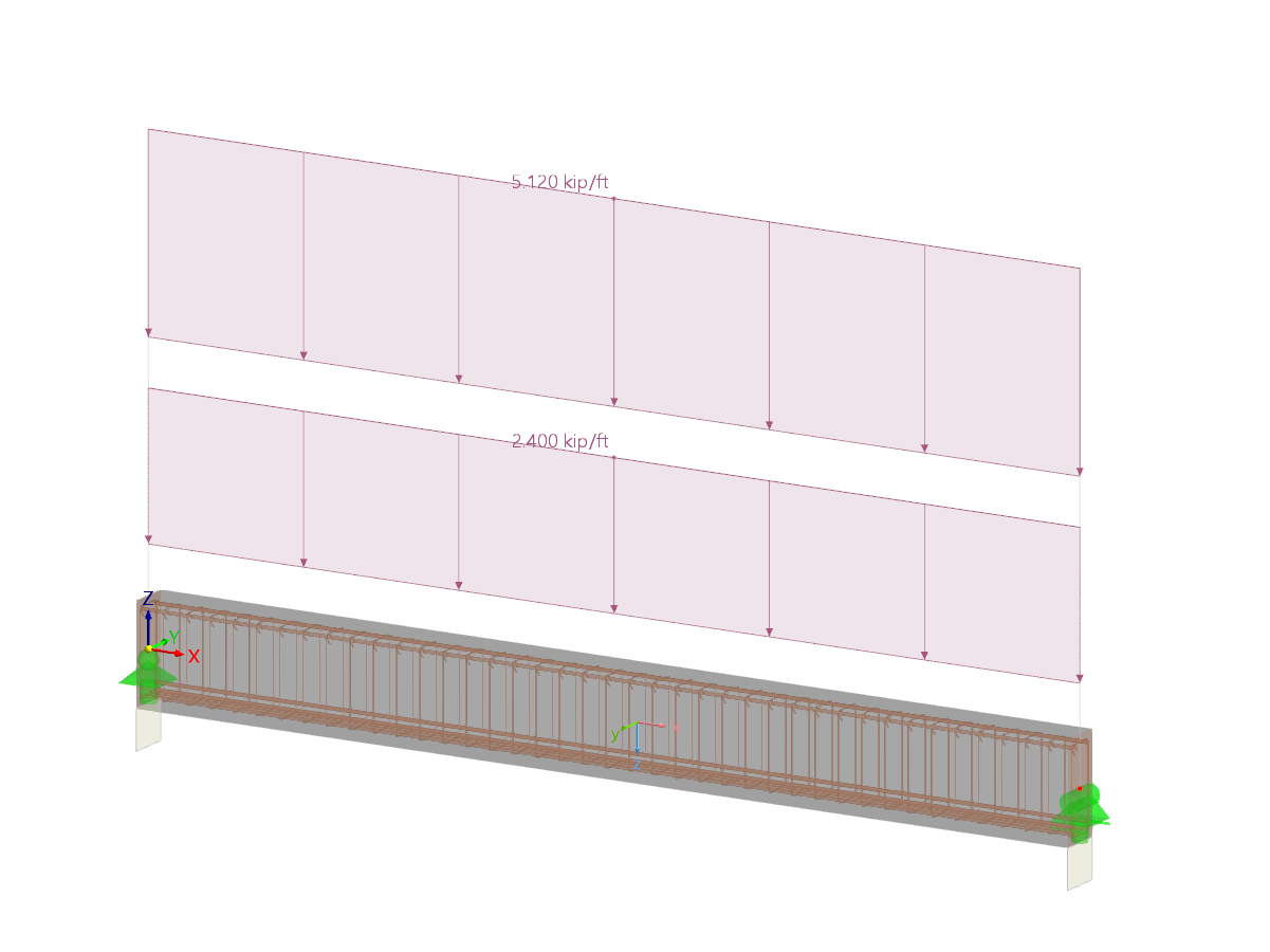 Прочность на сдвиг по ACI 318-19 в RFEM 6