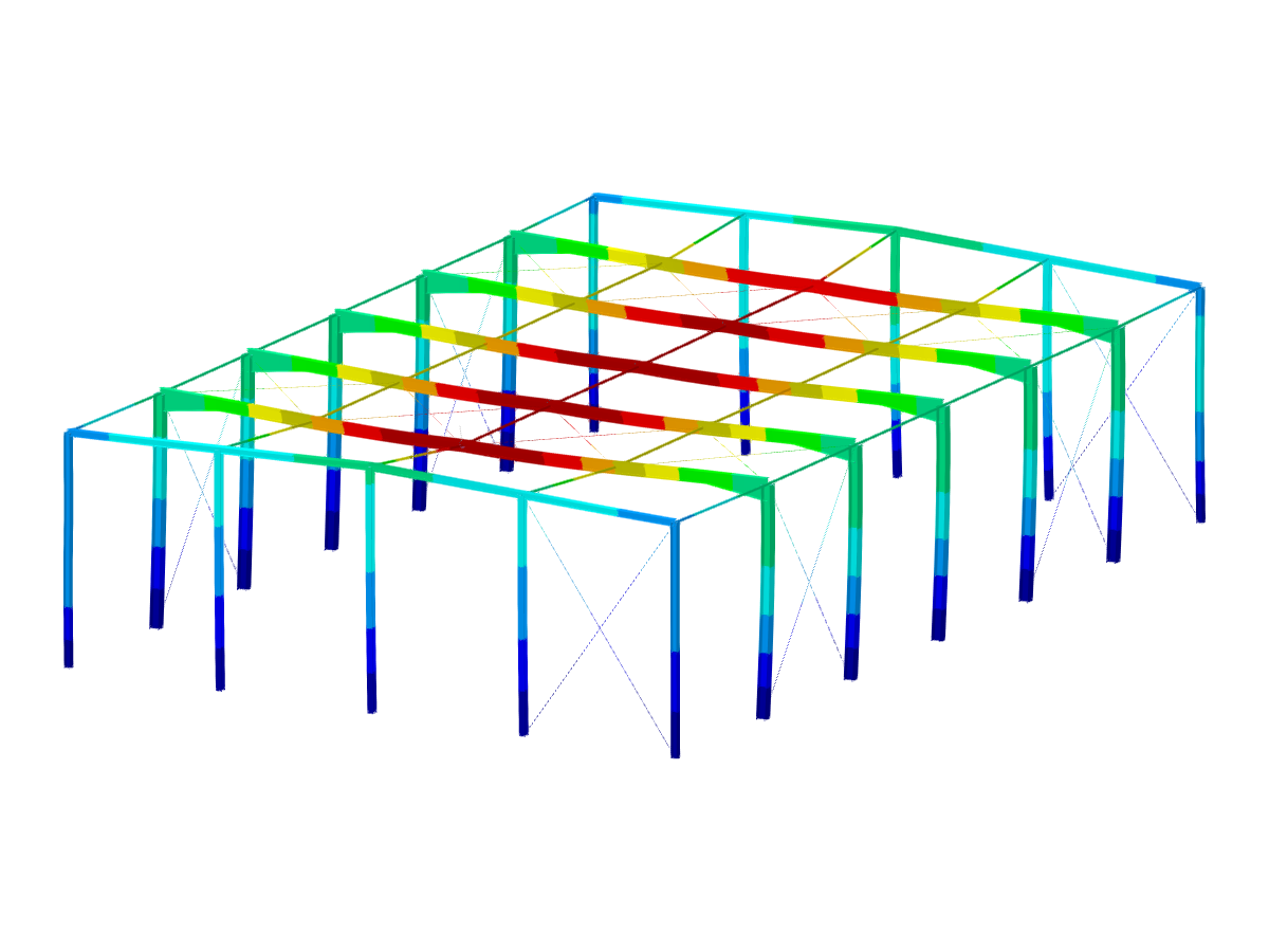 Модель 004095 | 3D стальной зал