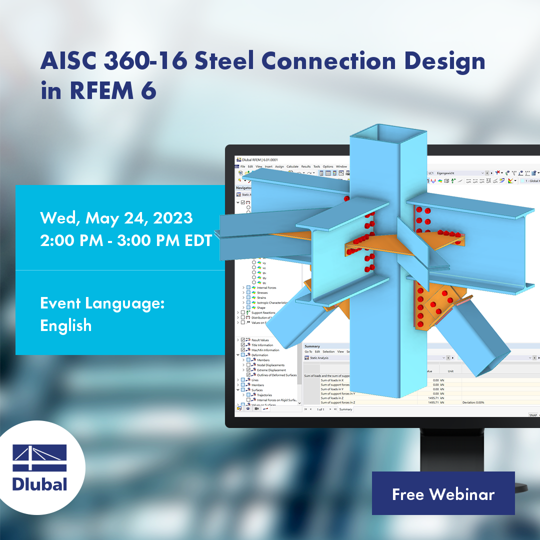 Расчет стальных соединений AISC 360-16 в RFEM 6