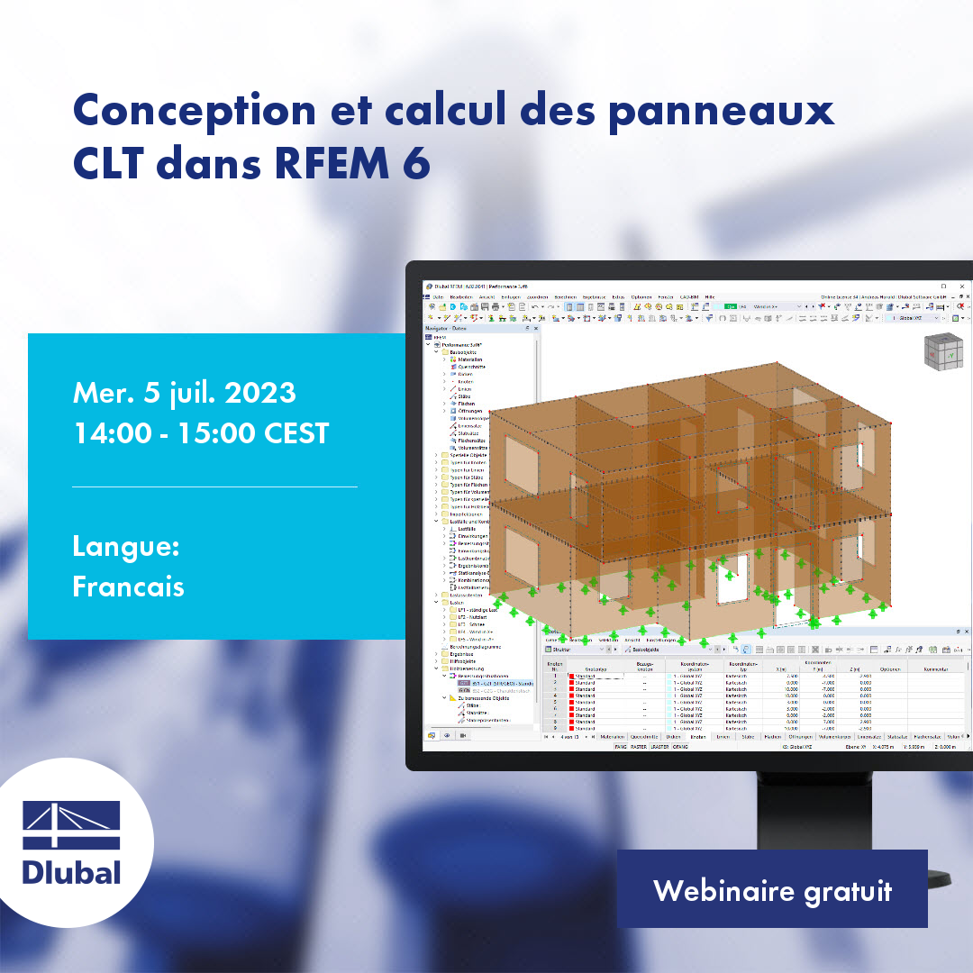 Расчёт стержней и поверхностей деревянных элементов в RFEM 6