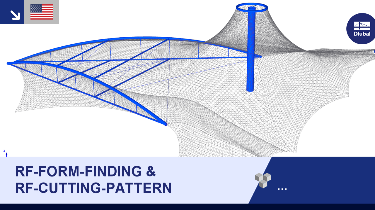 Dlubal программа RFEM 5 - Дополнительные модули: RF-FORM-FINDING &  RF-CUTTING-PATTERN