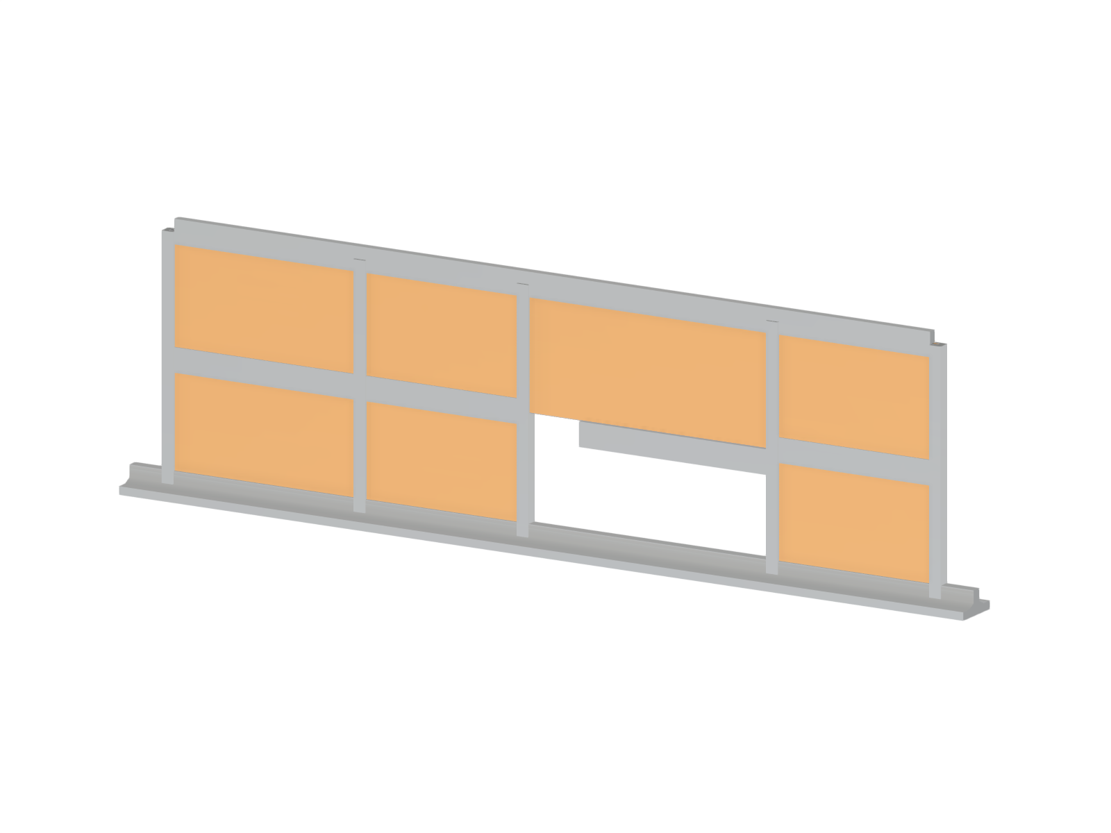Модель 004742 | Кладка стены на балке