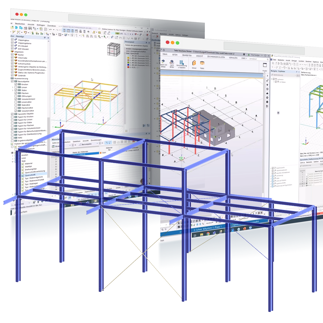 Ознакомление с интерфейсом RFEM 6 - Tekla Structures |