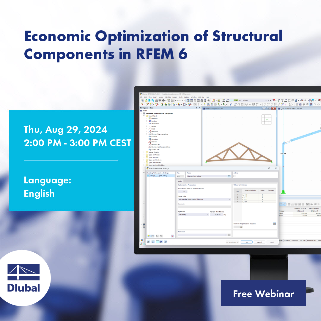 Эффективная оптимизация элементов конструкции в RFEM 6