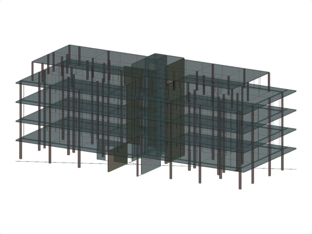 RFEM 000492 | Расчет жёсткости сложных и нестандартных строительных конструкций с помощью программ для расчёта по МКЭ