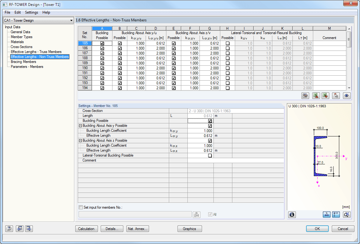 1.6 Effektive Längen - Nichtfachwerkstäbe