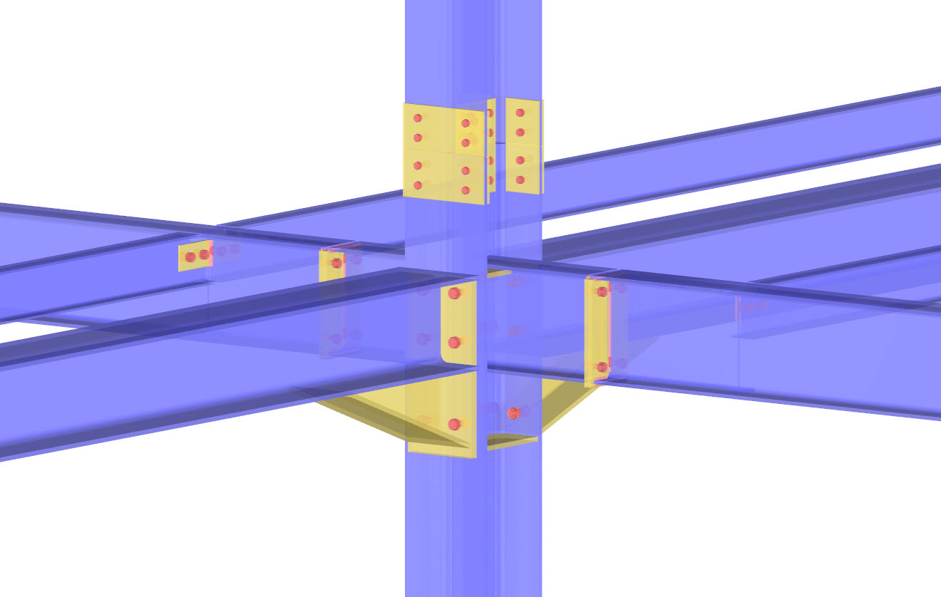 Bemessung von biegesteifen und gelenkigen Stahlanschlüssen in RFEM und RSTAB