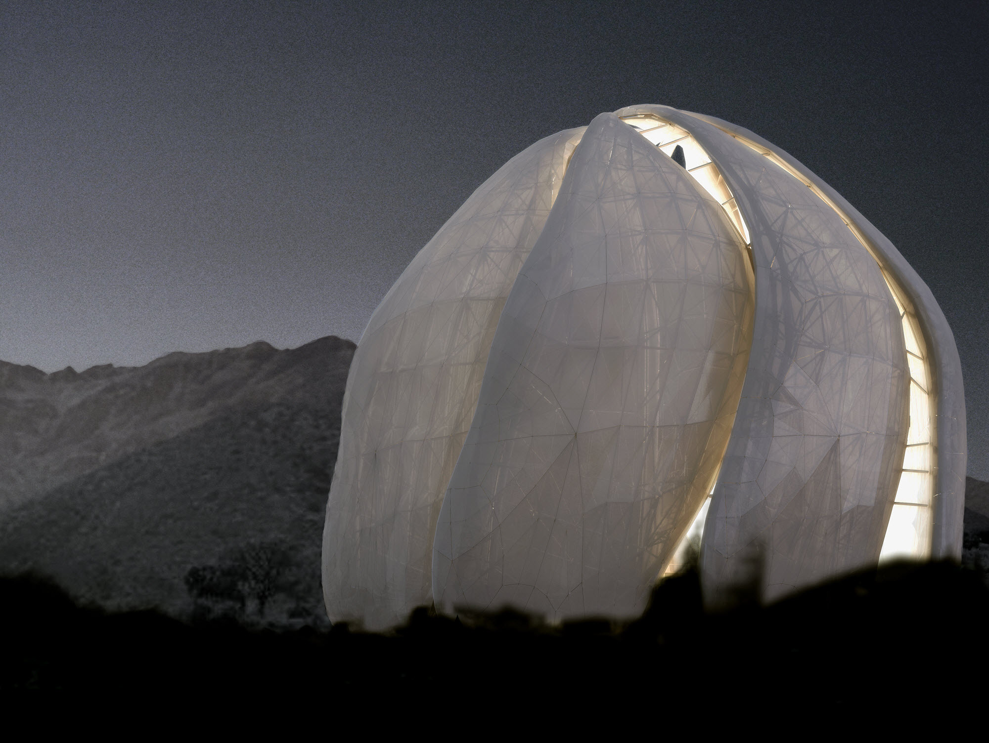 Modell des „Bahá’í Temple“ (Bild: Hariri Pontarini Architects)