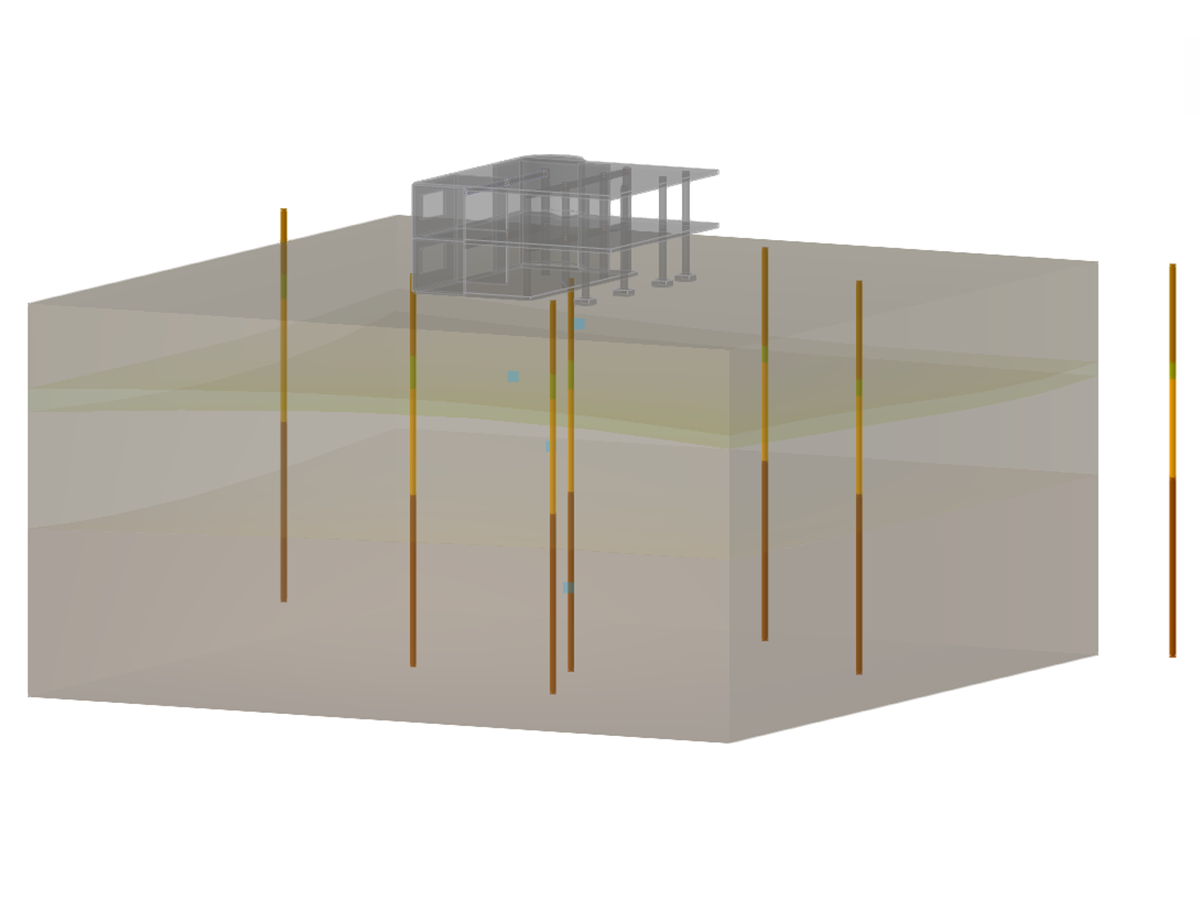 RFEM-Zusatzmodul Geotechnische Analyse | 根据土体数据确定地基参数