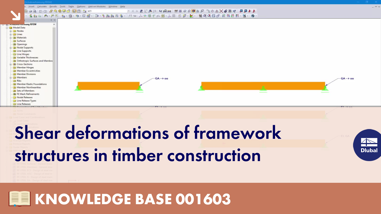 Schubverformungen von Stabtragwerken im Holzbau