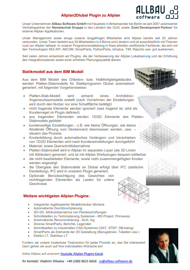 Flyer Allplan2Dlubal-Plugin