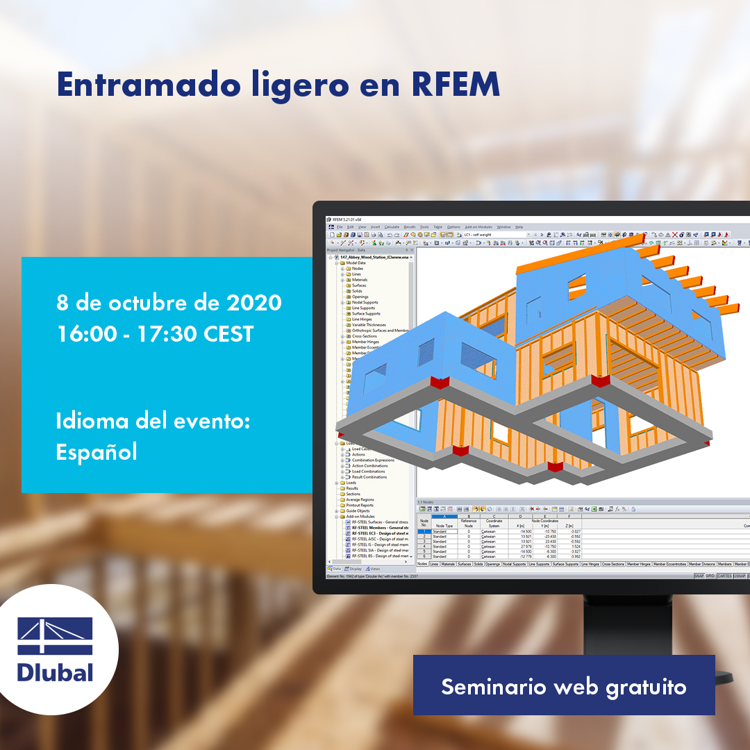 RFEM 中的轻型结构化