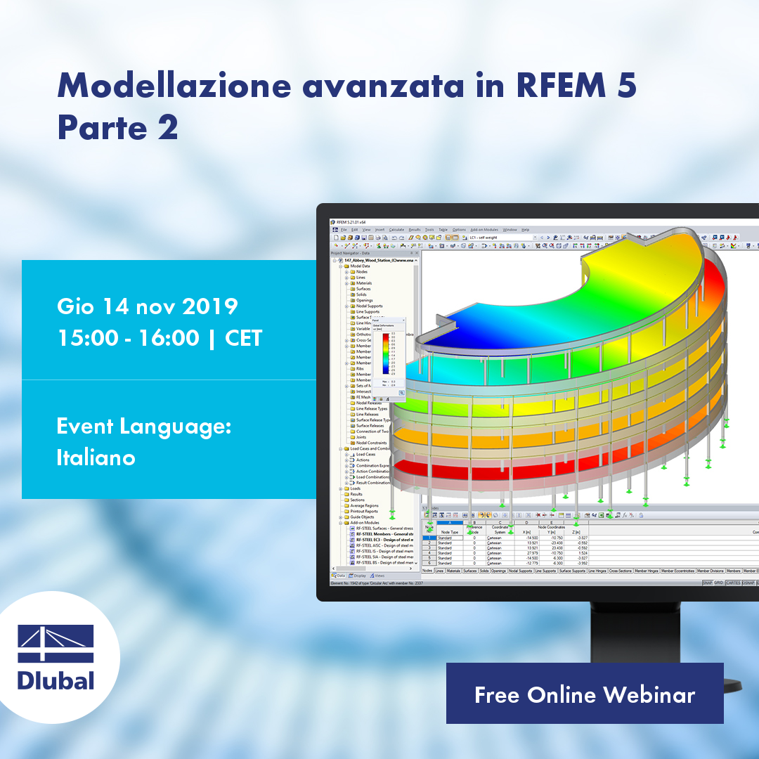 RFEM 5 中的高级建模第 2 部分