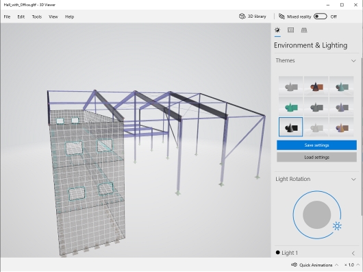 3D 浏览器中的 glTF 模型