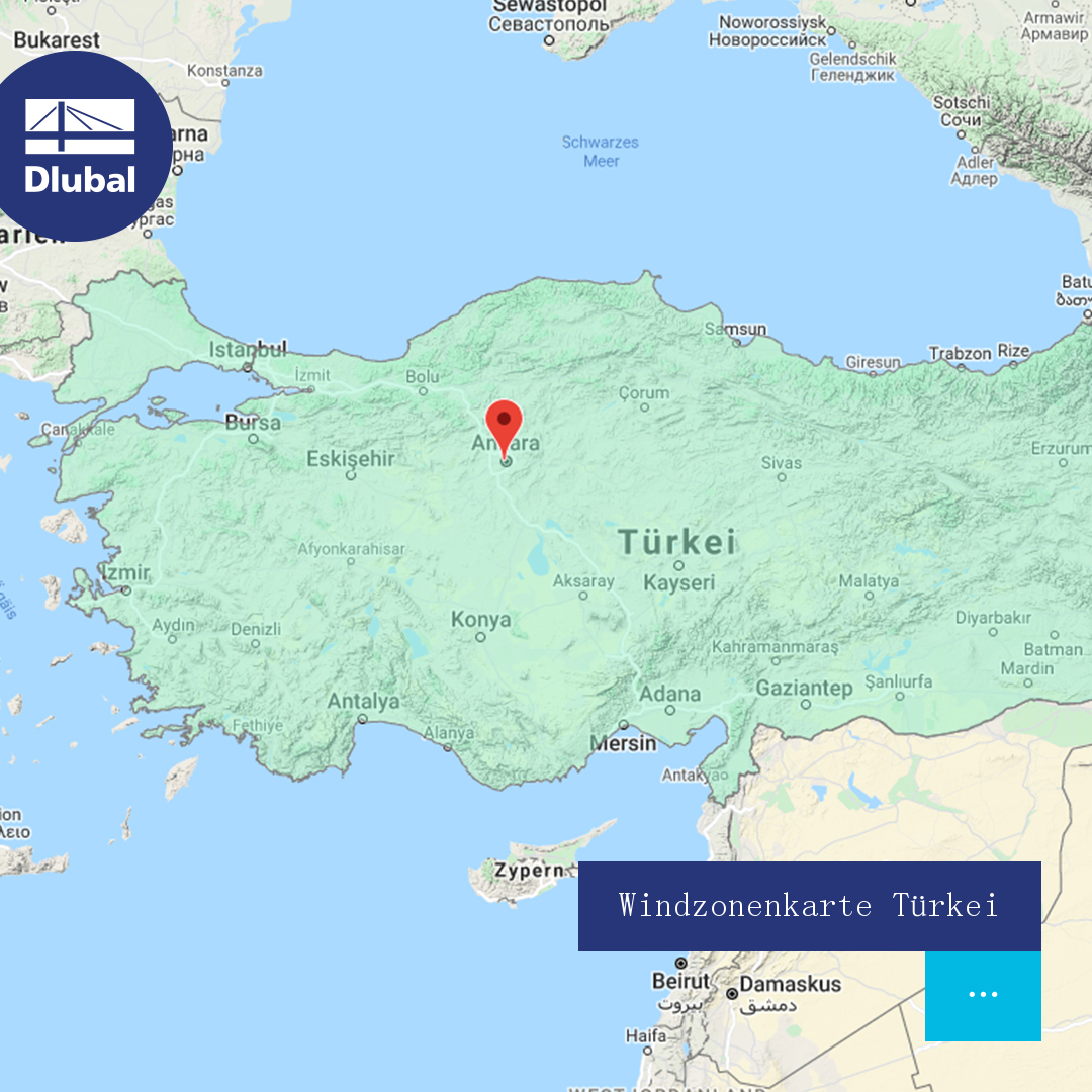 Windzonenkarte Türkei